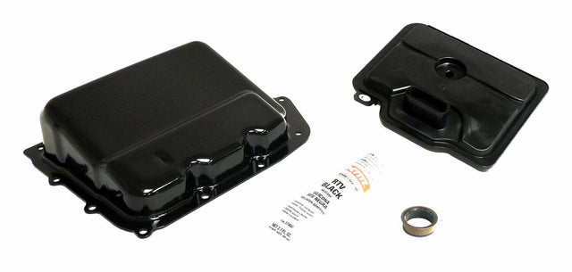 t Crown Automotive - Steel Black Transmission Pan Kit - 5078556K Crown Automotive