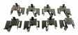 Jeep Steel Silver Brake Pad Spring Kit - 68212326AA