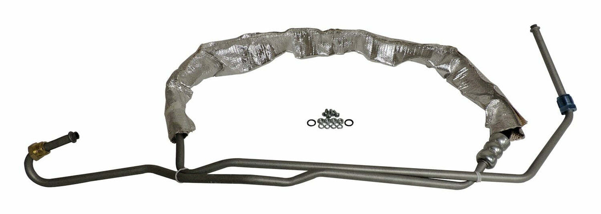 Steel Silver Power Steering Pressure Hose - 5105087AN black