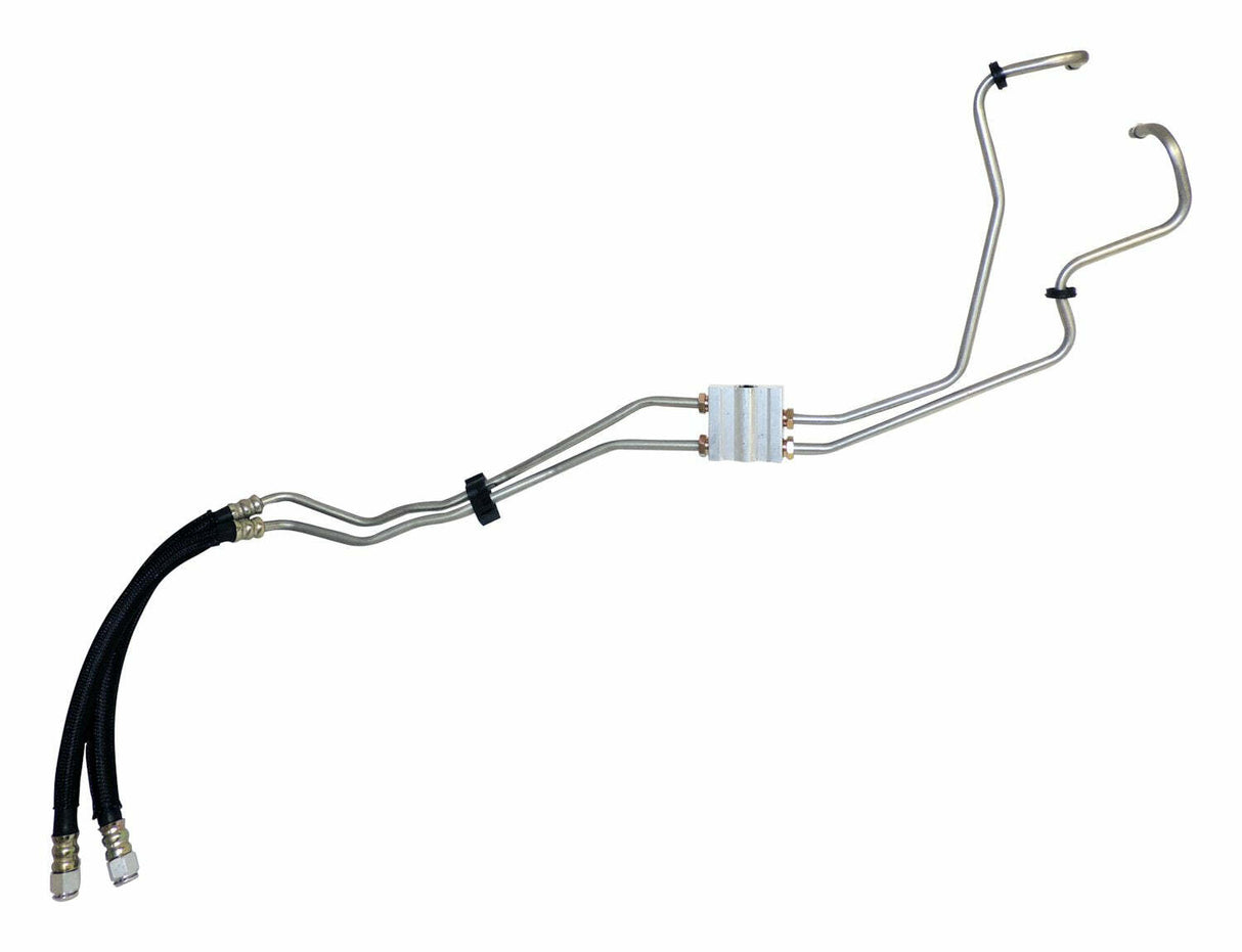 Jeep Transmission Cooler Hose Set - 55037841AK steel black