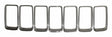 Brushed Platinum Grille Insert Set for 2015-2016 Jeep WK Grand Cherokee - 68285652AA
