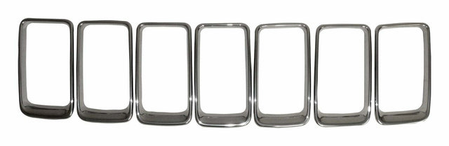 Brushed Platinum Grille Insert Set for 2015-2016 Jeep WK Grand Cherokee - 68285652AA