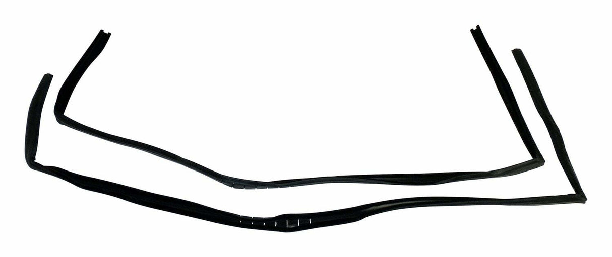 Door Glass Seal Kit for 1997-2006 Jeep Wrangler TJ Wrangler w/ Full Steel Doors - 55395174K black