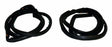 Door Weatherstrip Kit for 1997-2006 Jeep Wrangler TJ Wrangler - 5017462K steel black
