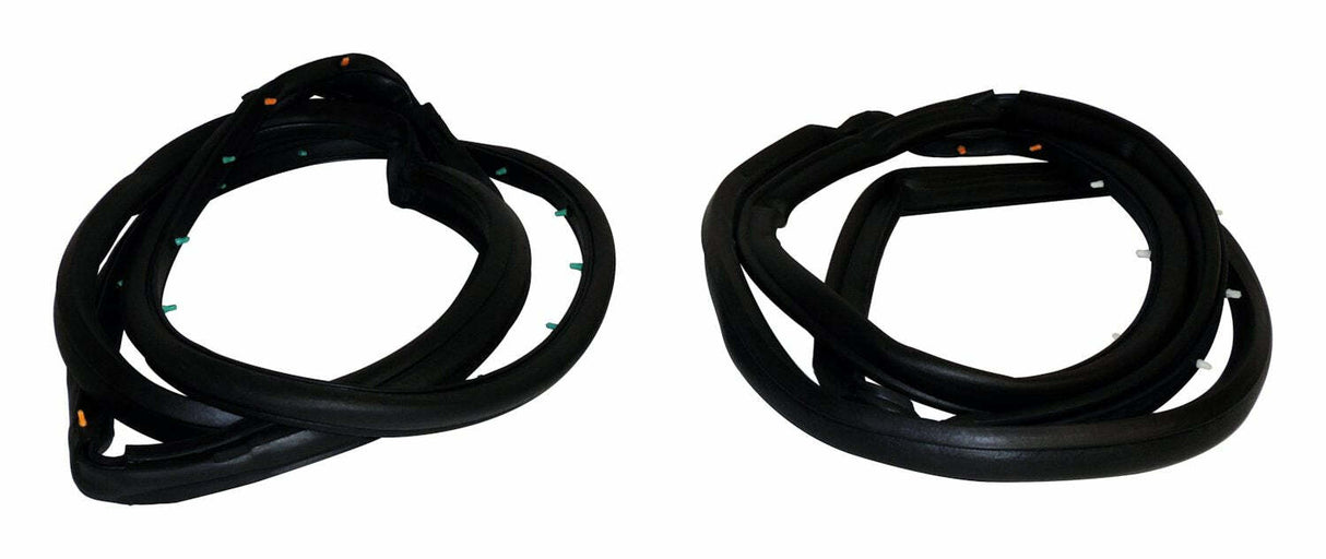 Door Weatherstrip Kit for 1997-2006 Jeep Wrangler TJ Wrangler - 5017462K steel black