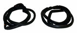 Door Weatherstrip Kit for 1997-2006 Jeep Wrangler TJ Wrangler - 5017462K steel black