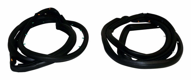 Door Weatherstrip Kit for 1997-2006 Jeep Wrangler TJ Wrangler - 5017462K steel black