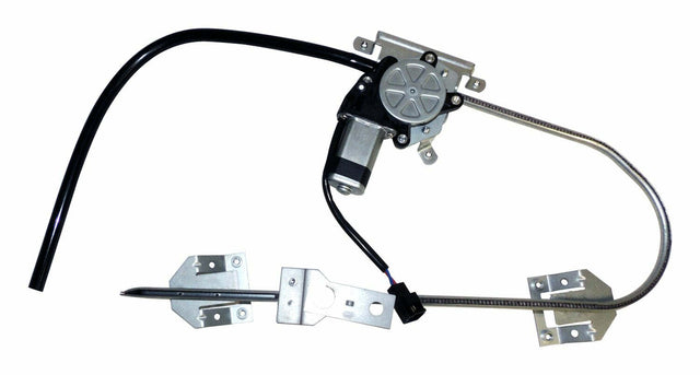Left Front Power Window Regulator for 1991-1996 Jeep Cherokee XJ Cherokee and Jeep Comanche MJ Comanche - 55235647 steel black