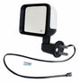 Left Side Power, Heated, side mirror assembly for 2015-2018 Jeep Wrangler JK Wrangler; Chrome - 68249845AC