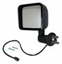Left Side Power, Heated, side mirror assembly for 2015-2018 Jeep Wrangler JK Wrangler; Textured Black - 68249849AD