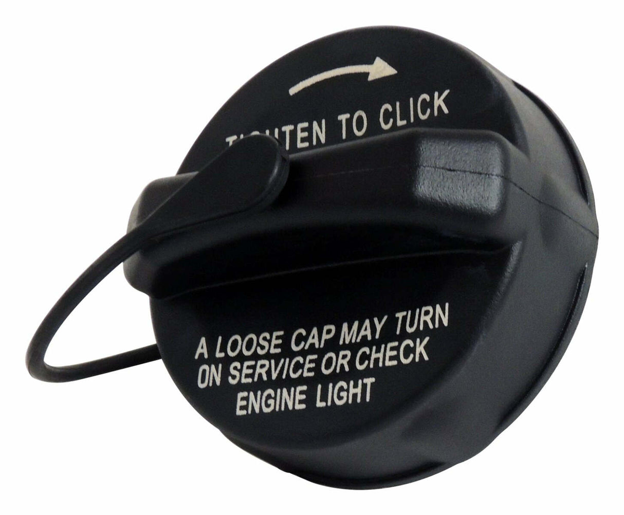 Non-Locking Fuel Cap w/ Tether for Select 2018+ Jeep Wrangler JL Wrangler & Jeep Gladiator JT Gladiator - 68339342AA black