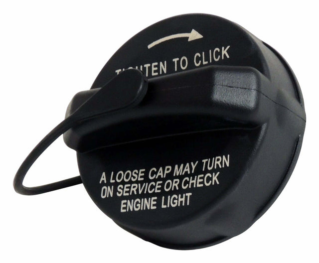 Non-Locking Fuel Cap w/ Tether for Select 2018+ Jeep Wrangler JL Wrangler & Jeep Gladiator JT Gladiator - 68339342AA black