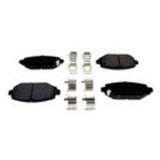 Rear Brake Pad Set for 2018+ Jeep Wrangler JL Wrangler w/ 12.9 Rear Brake Rotors - 68385238AA steel black