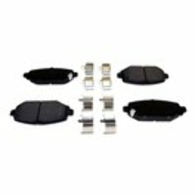Rear Brake Pad Set for 2018+ Jeep Wrangler JL Wrangler w/ 12.9 Rear Brake Rotors - 68385238AA steel black