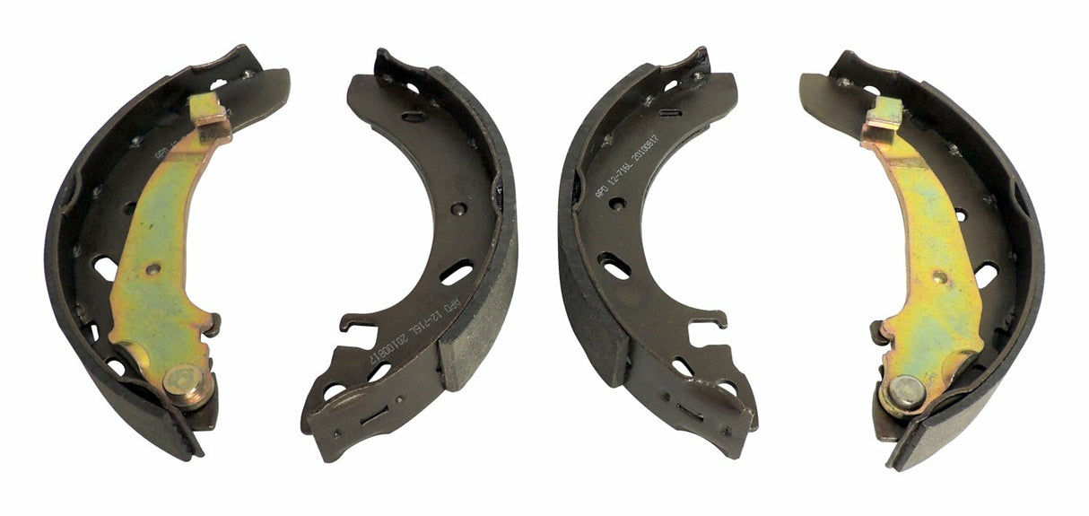 Rear Brake Shoe Set for 1995-2000 JA Cirrus, Stratus, Breeze w/ Rear Drum Brakes - 4864304 steel black
