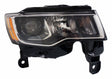 Right headlight assembly for 2017+ Jeep WK Grand Cherokee w/ Halogen Bulbs - 68289234AE black