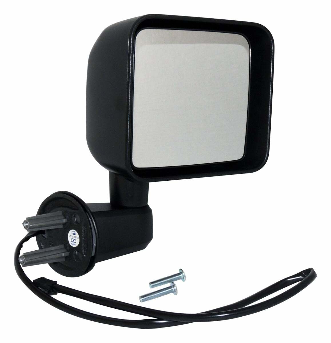 Right Side Power, Heated, side mirror assembly for 2015-2018 Jeep Wrangler JK Wrangler; Textured Black - 68249852AD