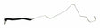 Transmission Cooler Return Hose for 2003-2004 Jeep KJ Liberty w/ 42RLE Trans. - 5103256AB stainless steel black