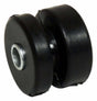 Upper Radiator Isolator for 1999+ Jeep Wrangler JL, Jeep Wrangler JK, Jeep Gladiator JT, Jeep Grand Cherokee WJ, WK, XK, KK; L or R - 52079419 steel black