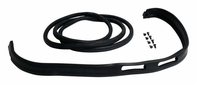 Windshield Frame Weatherstrip Kit for 1976-1986 Jeep CJ-5, CJ-7, & CJ-8 - 5453950K steel black