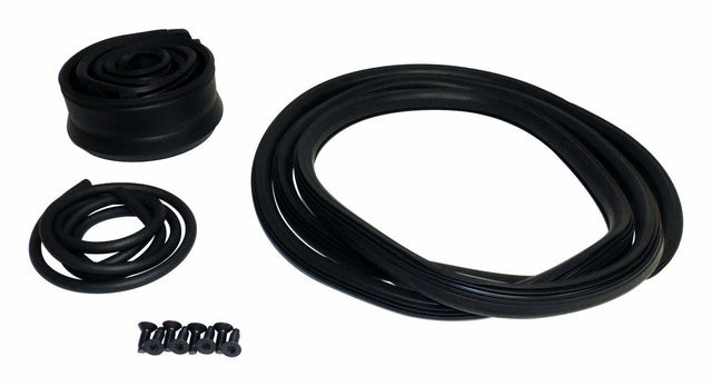 Windshield Frame Weatherstrip Master Kit for 1976-1986 Jeep CJ-5, CJ-7, & CJ-8 - 5453950MK steel black