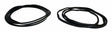Windshield Weatherstrip & Molding Kit for 1997-2006 Jeep Wrangler TJ Wrangler - 55176430K black
