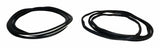 Windshield Weatherstrip & Molding Kit for 1997-2006 Jeep Wrangler TJ Wrangler - 55176430K black