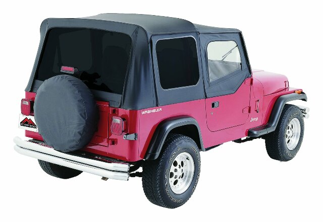 RT Off-Road door accessory fits 1987-1995 Jeep Wrangler black fabric CT20015T