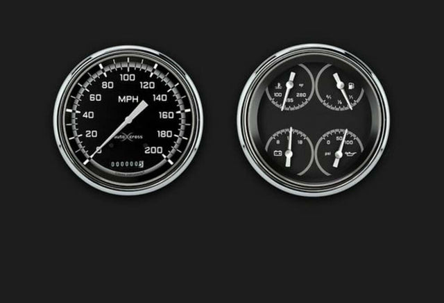 1947-53 AutoCross Gray Truck Package CT47AXG52 for 1947-1953 dash gauge cluster