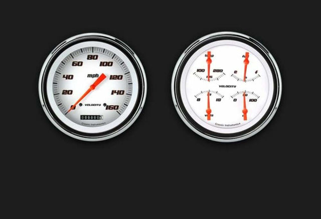 1947-53 Velocity White Truck Package CT47VSW52 for 1947-1953 dash gauge cluster