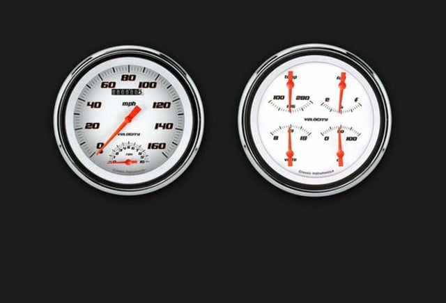 1947-53 Velocity White Truck Package CT47VSW62 for 1947-1953 dash gauge cluster