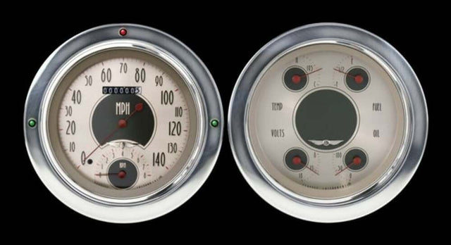 All Amer. Nickel 54-55 Chevy Truck Package w/ Speedtachular CT54AN62 dash gauge cluster