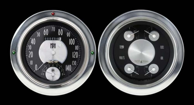 All American Tradition 54-55 Chevy Truck Package w/ Speedtachular CT54AT62 dash gauge cluster