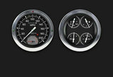 Auto Cross Grey 54-55 Chevy Truck Package w/ Speedtachular CT54AXG62 dash gauge cluster