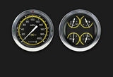 Auto Cross Yellow 1954-55 Chevy Truck Package CT54AXY52 dash gauge cluster