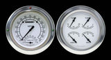 White 1954-55 Chevy Truck Package w/ Speedtachular CT54CW62 dash gauge cluster