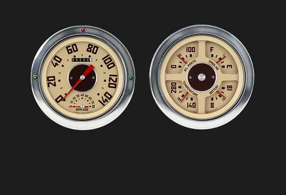 1954-55 GMC Truck Package CT54GM62 dash analog gauge cluster