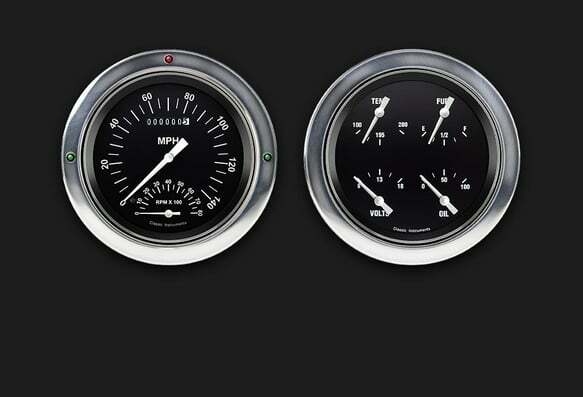 Hot Rod 1954-55 Chevy Truck Package w/ Speedtachul CT54HR62 dash gauge cluster