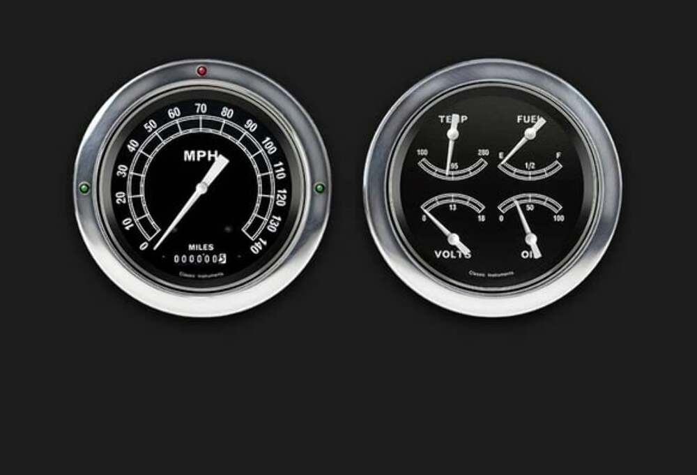 Traditional 1954-55 Chevy Truck Package CT54TR52 dash gauge cluster