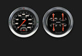 Velocity Series Black 1954-55 Chevy Truck Package w/ Speedtachular CT54VSB62 dash gauge cluster
