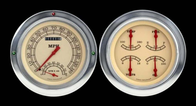 Vintage 1954-55 Chevy Truck Package w/ Speedtachular CT54VT62 dash gauge cluster