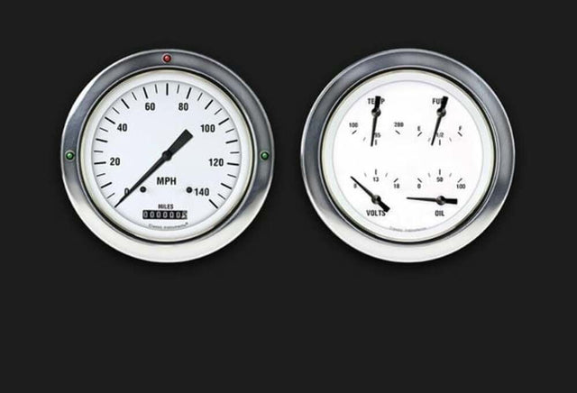 White Hot 1954-55 Chevy Truck Package CT54WH52 dash gauge cluster
