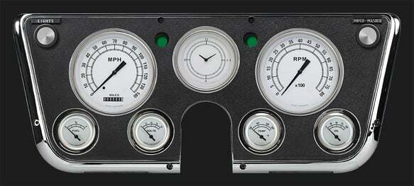 1967-1972 Chevy C10 Pickup White Instrument Clusters CT67CW