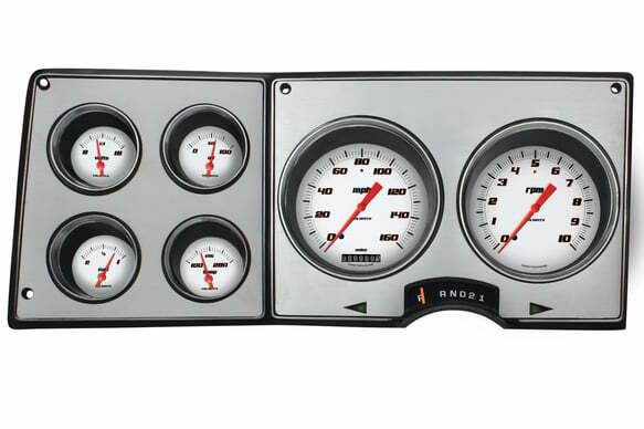 1973-1974 Chevy C10 Pickup Velocity White Package CT73VSW silver dash gauge cluster