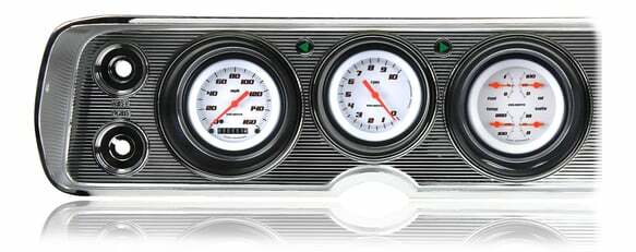 Velocity White 1964-65 Chevelle Package CV64VSW for 1964-1965 Chevelle dash gauge cluster