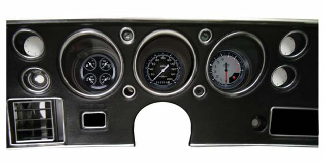 AutoCross Gray 1970-72 Chevelle SS Package CV70AXG for 1970-1972 Chevelle dash gauge cluster
