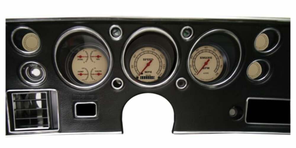 Vintage 1970-72 Chevelle SS Package CV70VT for 1970-1972 Chevelle dash gauge cluster