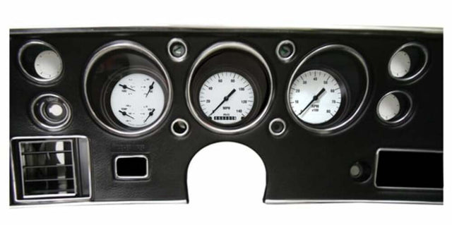 White Hot 1970-72 Chevelle SS Package CV70WH for 1970-1972 Chevelle dash gauge cluster