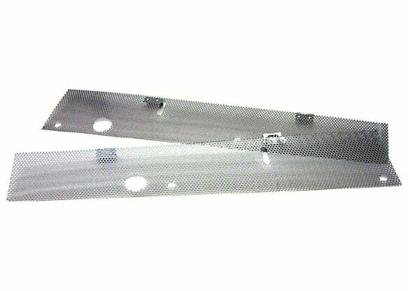 Fits 1969-1972 Chevrolet Blazer; Cowl Vent Trash Shield - Stainless CVTS72S