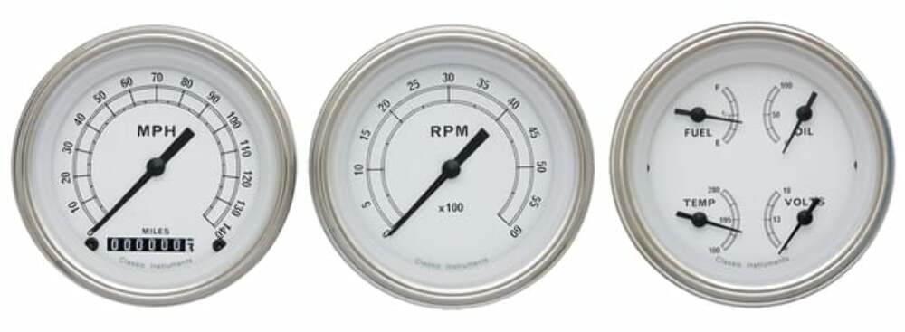 Classic Instruments analog dash gauge set